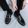 Men Loafers Street Style Shoes Thick Sole Formal Business Wedding Dress Prom Tuxedo Party Shoes Large Size