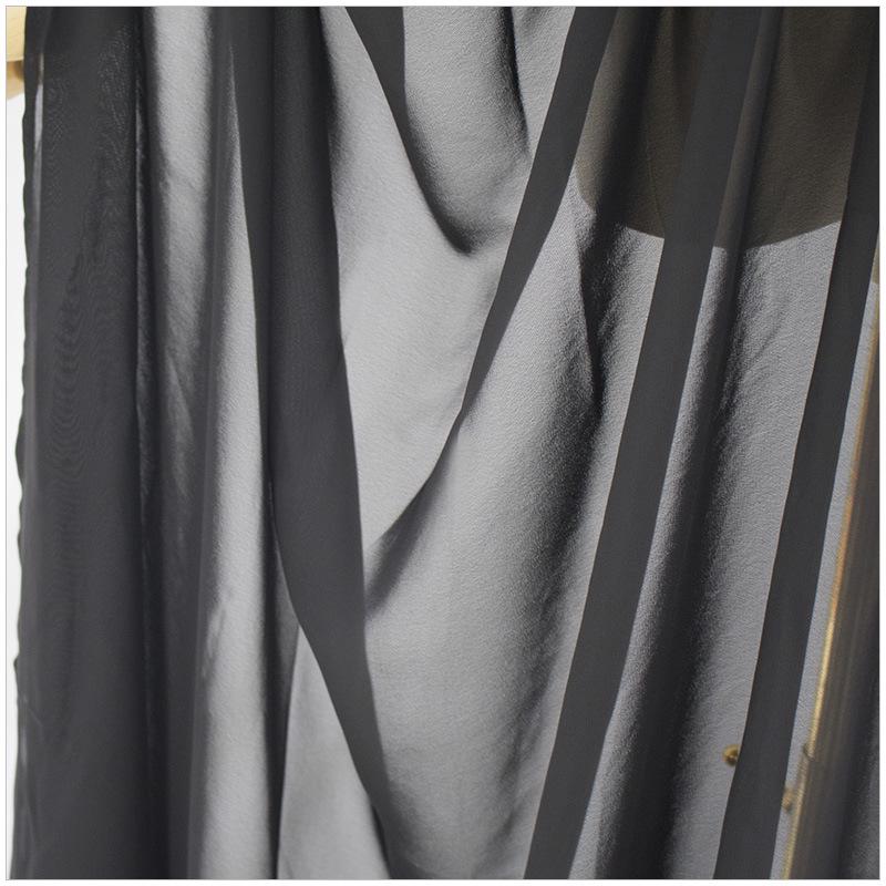Black Ivory Chiffon Bridal Halter Cape Shawl for Women