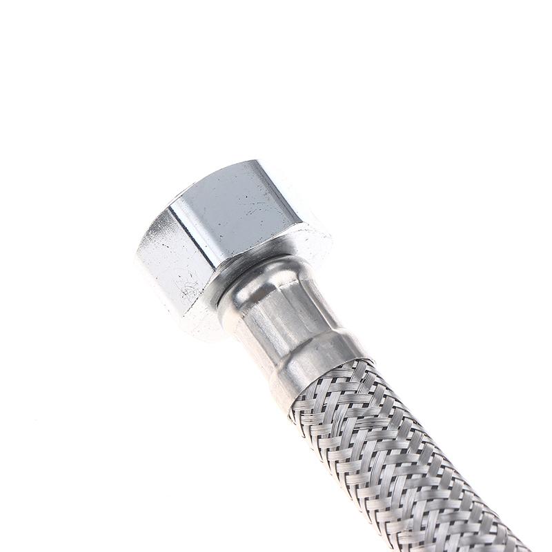 304 Stainless Steel Faucet Braided Water Pipe 1/2 Inch High Pressure Toilet Heater  And Cold Water Inlet Flexible Hose