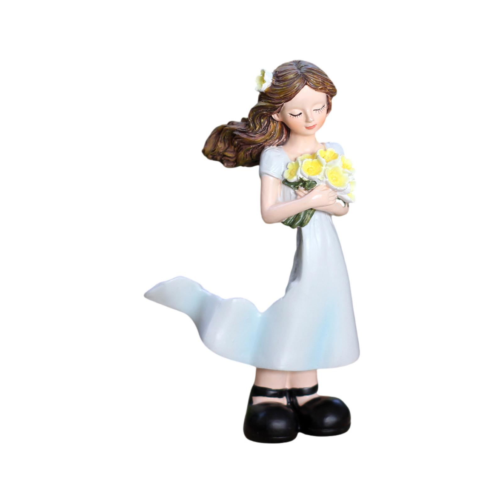 Wind Blowing The Hem Of A Woman s Skirt Resin Figurine One Size