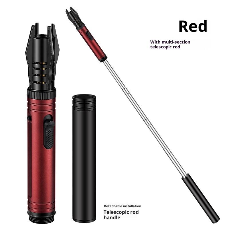 BBQ Barbecue Candle Lengthening Powerful Metal Gas Lighter Windproof Turbo Kitchen Torch Cigar Smoking Accessories Flashlight