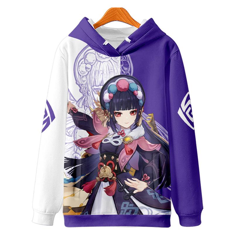 

3D genshin Impact printed YUN JIN cosplay hooded Sweatshirt Women/Men Casual harajuku auntumn winter hoodies 4XL
