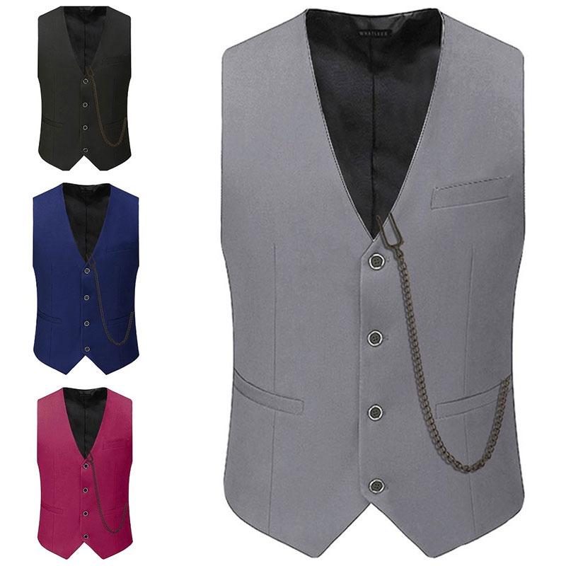 The Great Gatsby Waistcoat Slim Fitting Outfit Groomsman Outfit Breasted Single