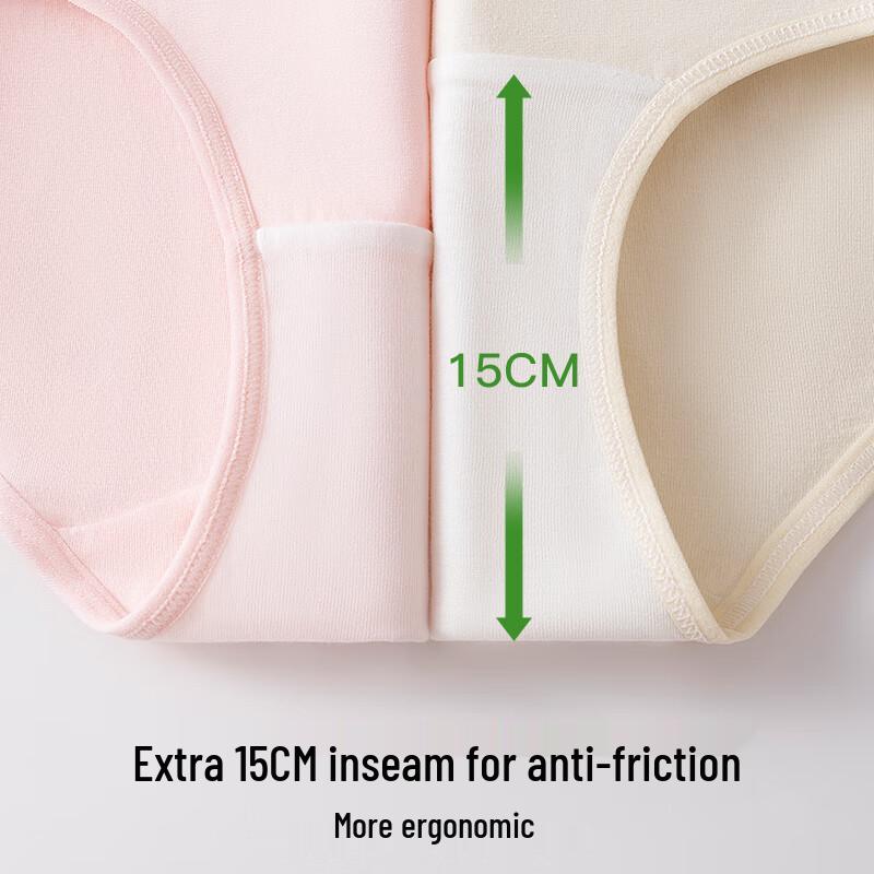 Urban Beauty Women's Class A Baby Cotton Antibacterial Mid-Rise Seamless Briefs 5-Pack