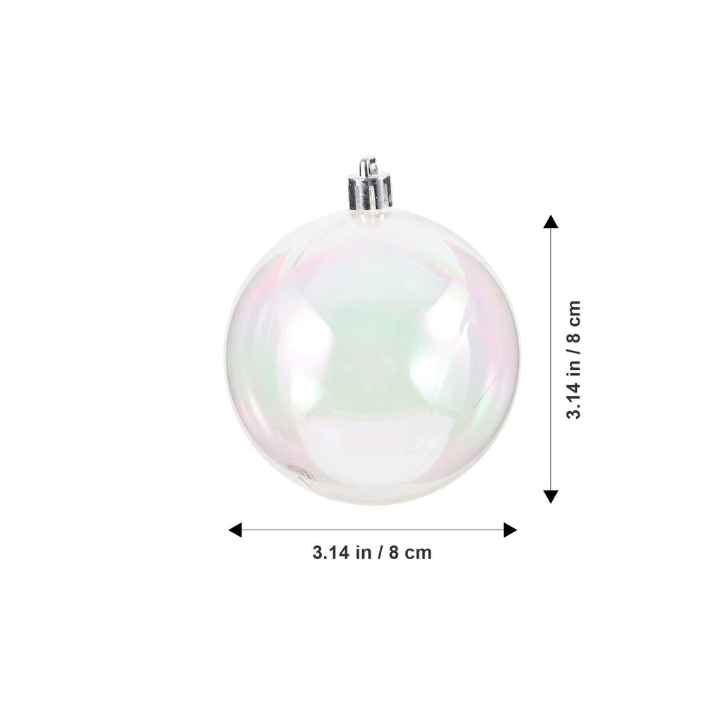 12Pcs Shimmering Iridescent Ball Christmas Decoration Xmas Tree Ornament Hanging Party Decor Festive Holiday Ornament Set