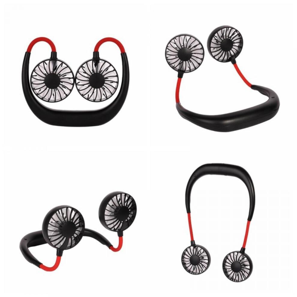 Feiona Hands-free Neck Fan, Hands-free Personal Fan, Earphone Design Wearable Portable USB Rechargeable Neck Fan