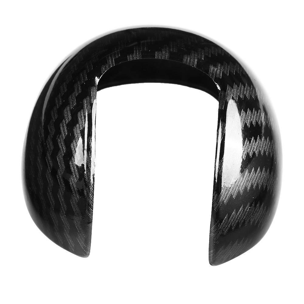 Carbon     Car Gr   Knob Cover Trim with Double Side Adhesive Tape for S 3 2014 To 2017