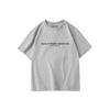 Heather Gray Shoulder Short Sleeve T-shirt for Women 2025 Summer New Arrival Loose Pure Cotton Casual Easiest for Match American Retro Half Sleeve