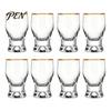 Entertaining And Hosting Barware Mini Snifter Glass with Ergonomic Weighted Base, Crystal Clear Tasting Mixed Drink Serving Cups Glasses, Comfortable