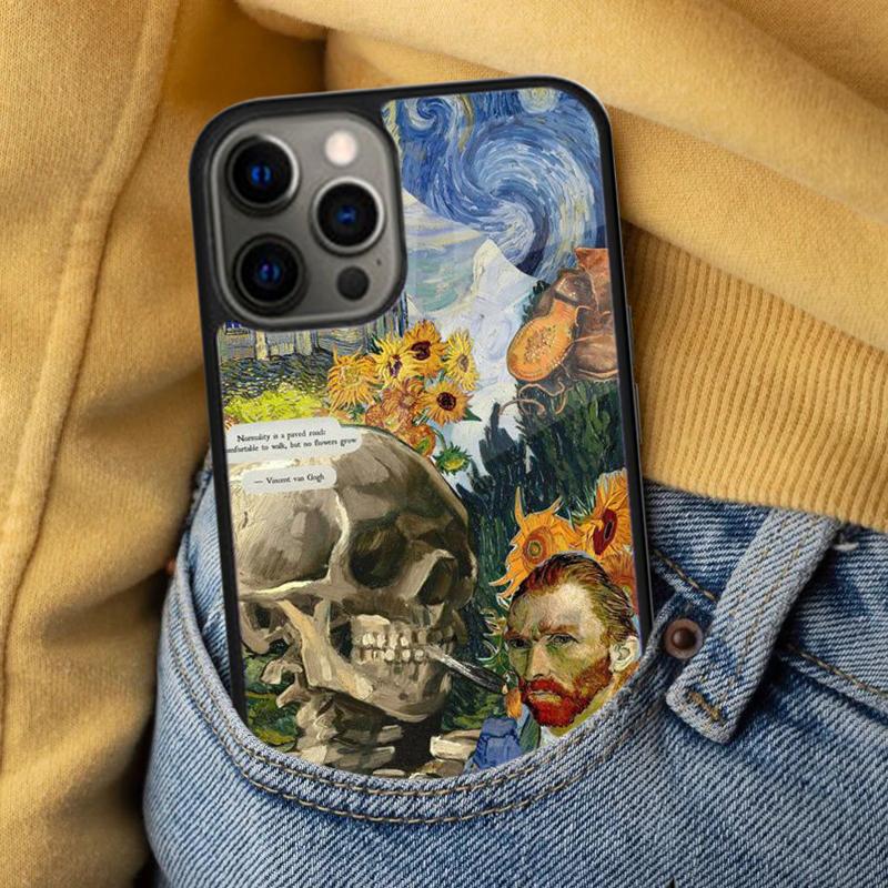 Vincent Van Gogh Soft Phone Case for iPhone 17 Air 16e Pro Max 15 Pro 13 14 Plus 11 12 MagSafe Magnetic Coque