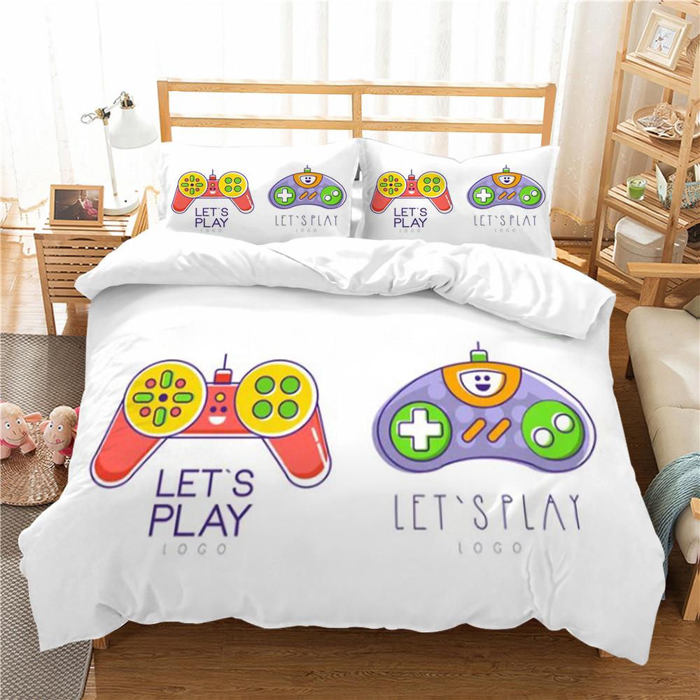 Bedding Set Bedclothes Home Decor 3D Gamer Printing Duvet Cover Polyester Soft Quilt Covers Student Dormitory Bed