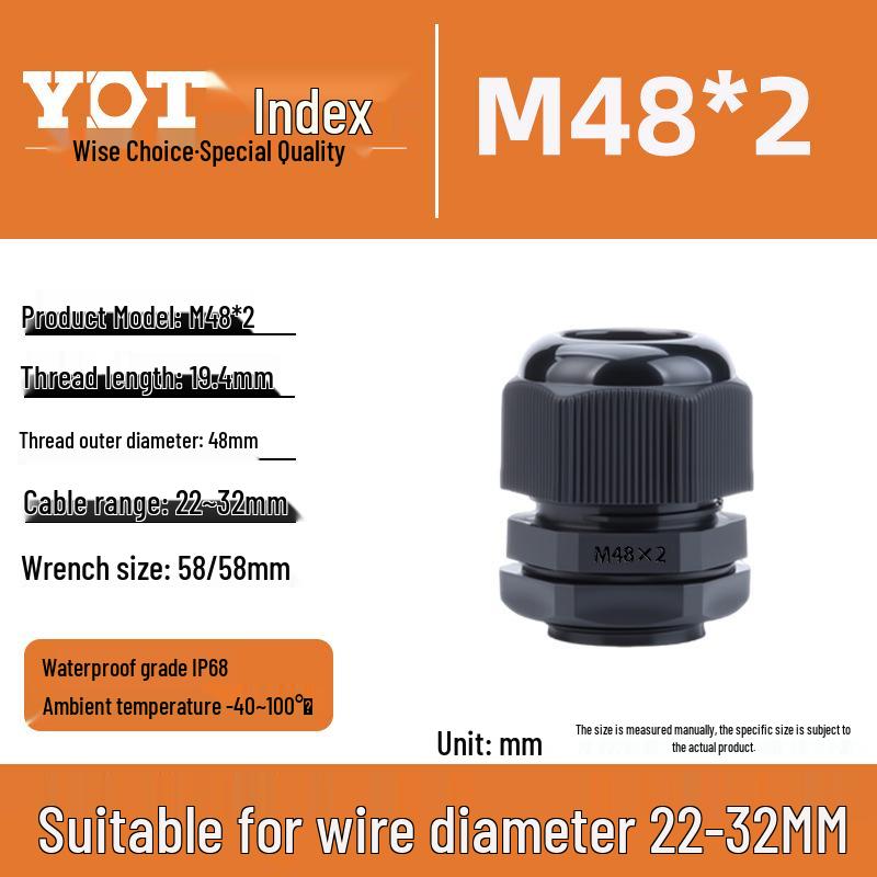 Waterproof Nylon Cable Connector M20*1.5 Plastic Sealing Gland Industrial Accessory