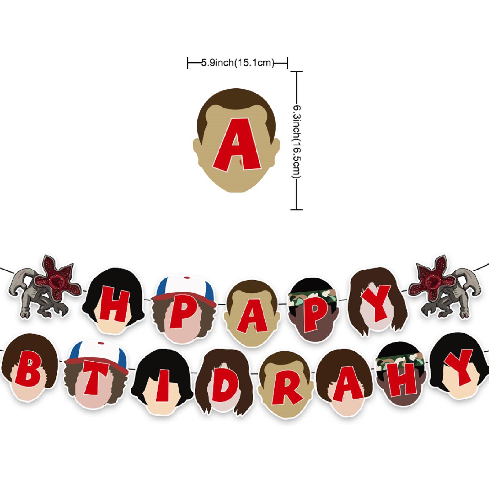 

Themed Party Tableware Decoration,Birthday Theme Party Decoration Banner Pull Flag Cake Flag - Set One Size