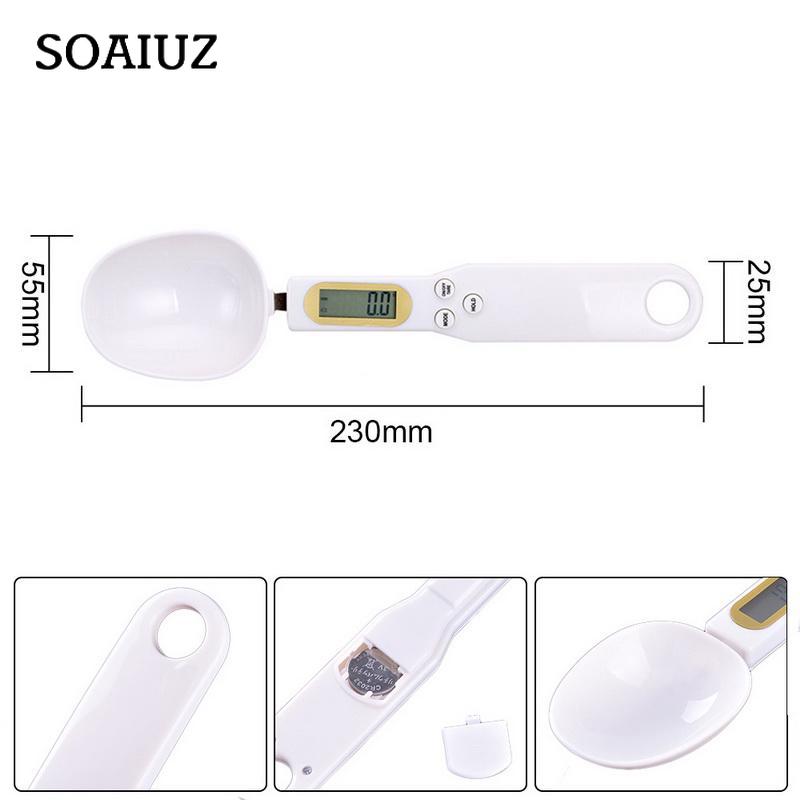 500g/0.1g Precise Digital Measuring Spoons Kitchen Spoon Gram Electronic Spoon With LCD Display Kitchen Scales for Cooking Baking Weighing