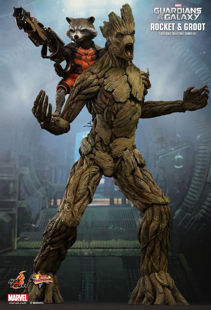 Sapiens of the Scale Rocket Groot of Accessories [Toy Exclusive] [Movie Masterpiece] "Guardians Galaxy" 1/6 Figures & (Set 2) [Bonus Included]