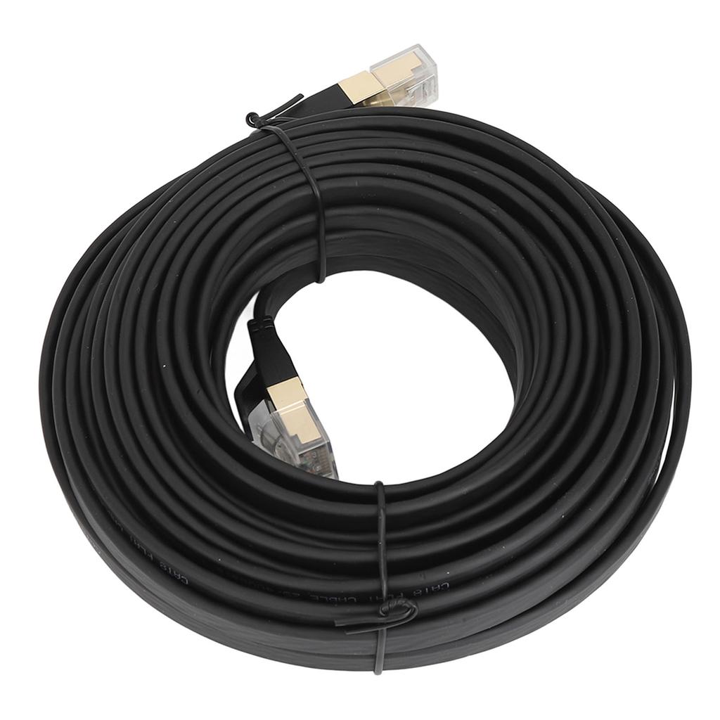 Flat Shielded Cable Cat 8 LAN Cable with RJ45 Connector High Speed 40Gbps 2000MHz Network Cable 10