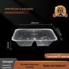 Disposable Microwavable Double Compartment Takeaway Boxes