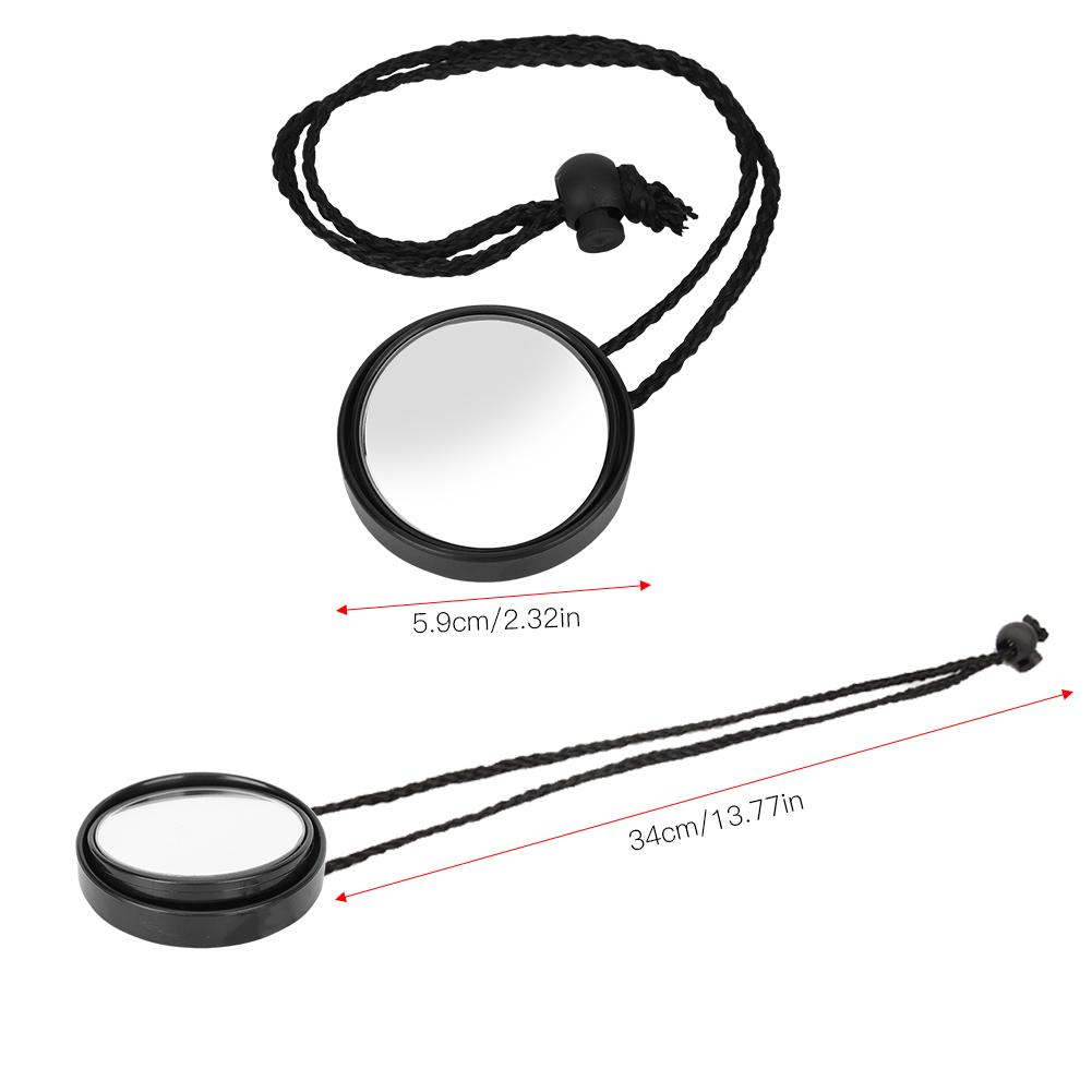 HSJ 928 Scuba Diving 360 Degrees Adjustable Rearview Mirror with Lanyard Side Hanging Cave Water Sports Safety Gear