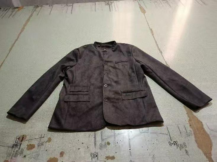 Evropsko-americká retro semišová pracovní bunda: Pánský vintage neformální oblek