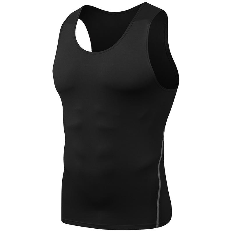 Camicia a compressione da uomo ad asciugatura rapida Canotta dimagrante modellante per il corpo Canotte da allenamento Canotte addominali addominali