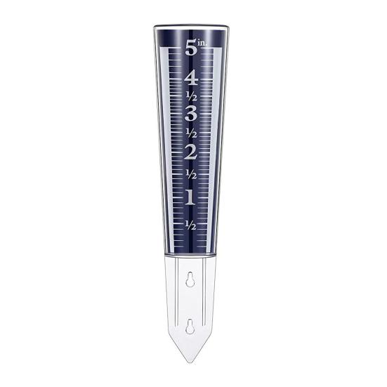 5-Inch Capacity Rain Gauge Easy to Read Rain Gauge Precipitation Monitor with Magnifying Scale And Numbers for Garden Yard Field Lawn