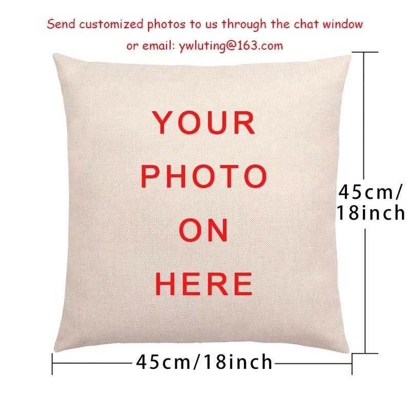 Tea Reading Books Pillow Case Home Decor Linen/cotton Cushion Cover Designer Pillow Cover for Sofa Bedroom Housse De Coussin