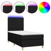 VidaXL Bed Slatted Base with Mattress and LEDs, Upholstered Bed, Single Bed, Adult Bed for Interior Bedroom, 3135551