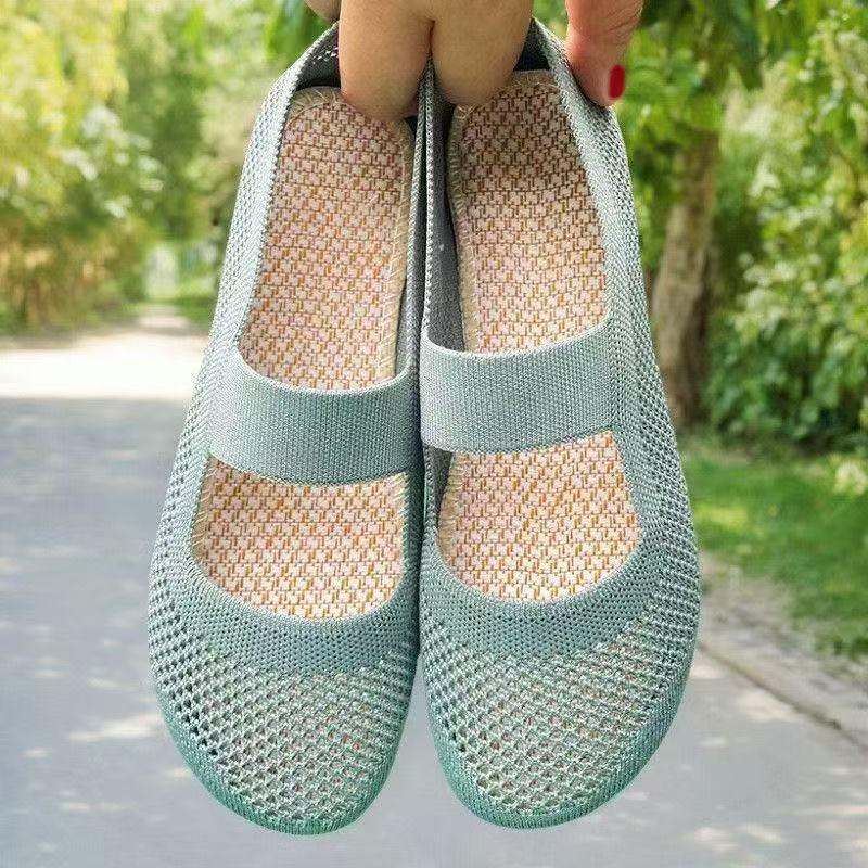 Zapatos Casuales Ligeros Transpirables Antideslizantes Flyknit de Primavera y Verano para Mujer