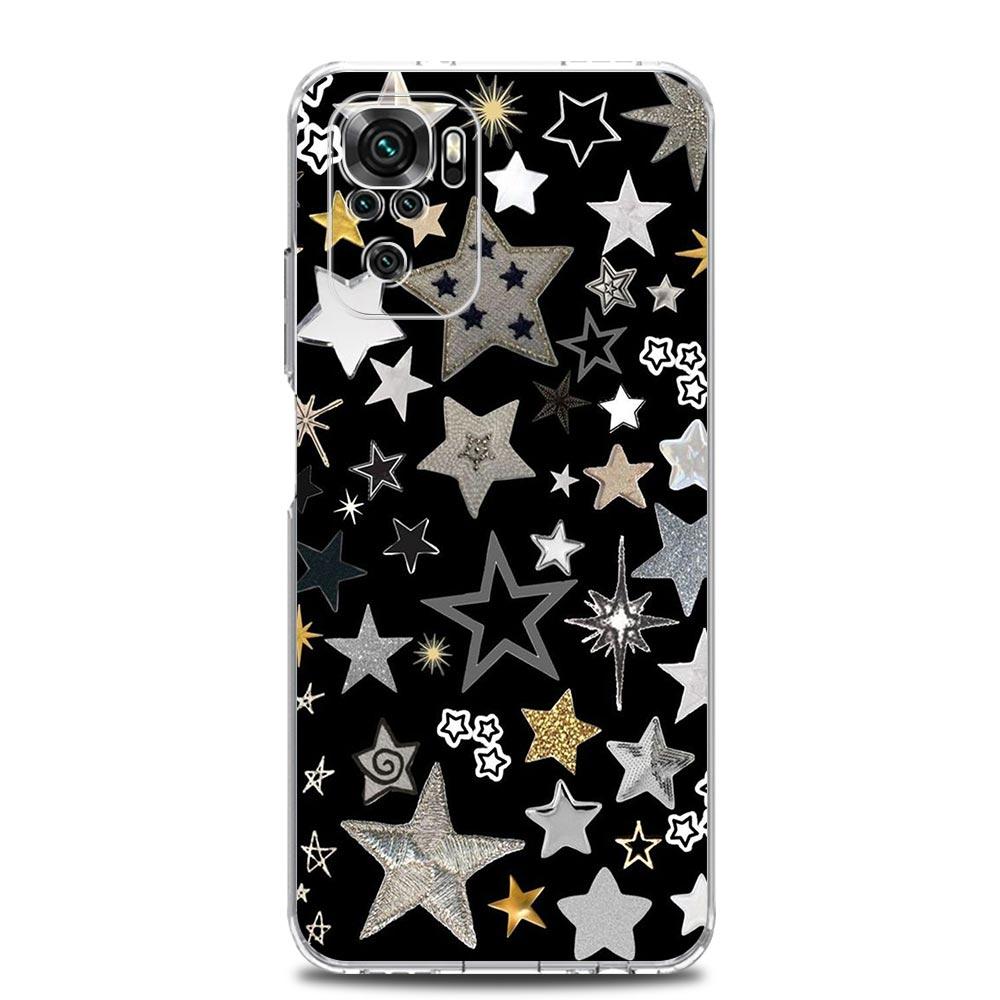 Phone Case For Xiaomi Redmi Note 13 12 5G 9S 9 8 10 11 Pro Plus 4G 9T 13C 12C 10C 9C 9A 7 Pro Clear Cover Star Art