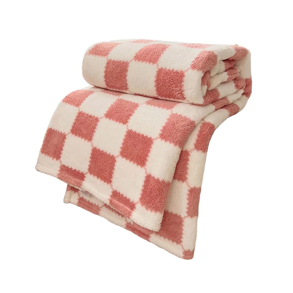 Blankets, Plaid Printed Flannel Blankets, Double Sofa Warm Blankets