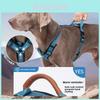 Dog Chest Harness Polyester Nopull Pet Leash For Training And Walking
