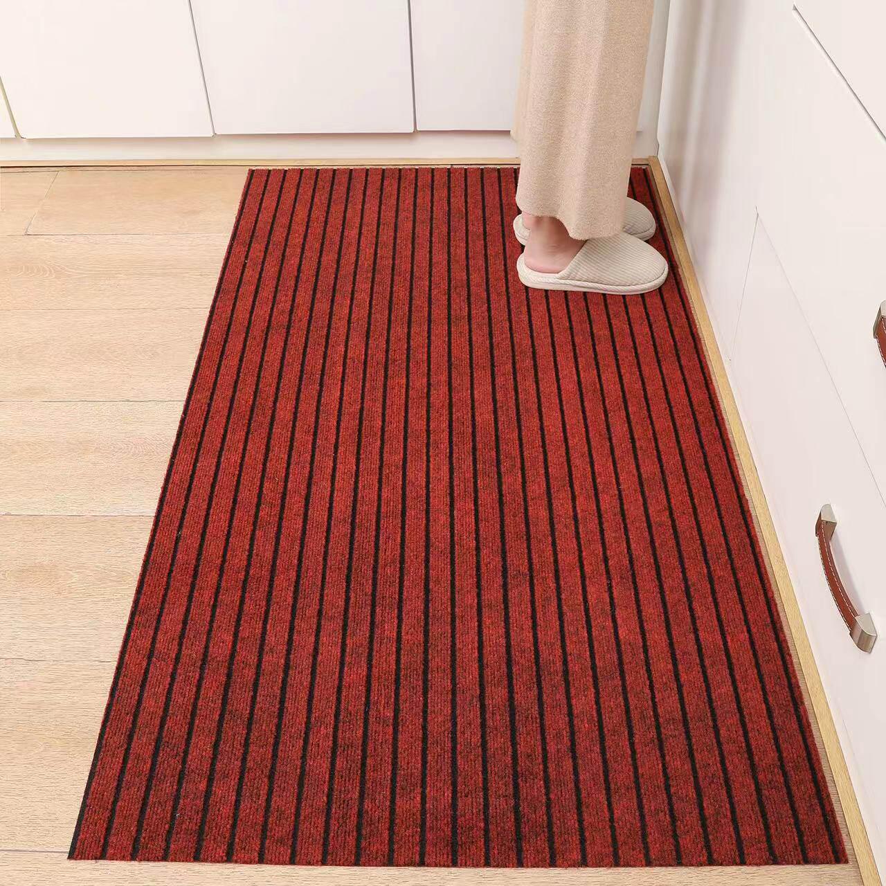 Durable Non-slip Waterproof Kitchen Floor Mat - Cuttable & Easy-to-clean 50cm x 80cm вино красного