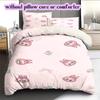 Cartoon characters Pattern Bedding Quilt Set Quilt Cover Pillowcase Home Decoration Birthday Gift (1 * duvet cover + 2 * pillowcase, without core)