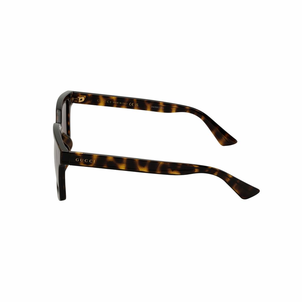 Gucci Minimalist Logo Series Quality Material GG1582SK Tortoiseshell Square Sunglasses Men Sunglasses GG1582SK-002