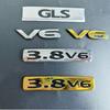 Für Mitsubishi Pajero v73 v87 v93 v97 Autoaufkleber Logo 3.8 V6 Hubraum Buchstabenlogo 1 Stück