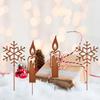 Metal Deer Christmas Garden Stake Rust Deer Yard Stakes Outdoor Yard Lawn Ornaments Holiday Stake Christmas