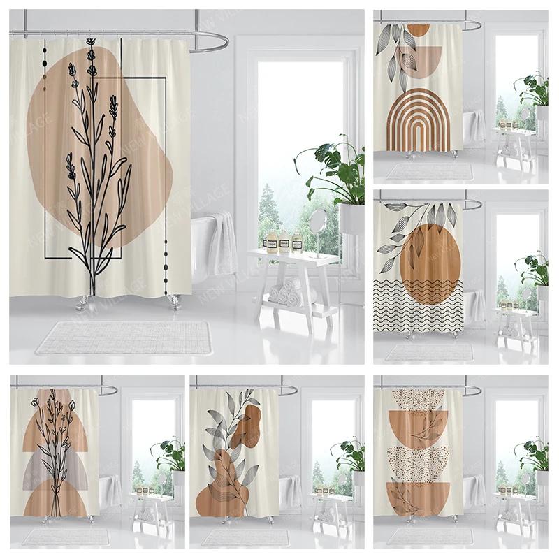 Waterproof Fabric Shower Curtains Bathroom Curtain Accessories 180x200 Bath Curtain for Shower 240*200 Nordic Boho Decoration