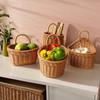 Kitchen Scallion, Ginger and Garlic Storage Basket, Small Hanging Basket, Wall-mounted Woven Basket, Egg Storage Basket, Rattan Imitation