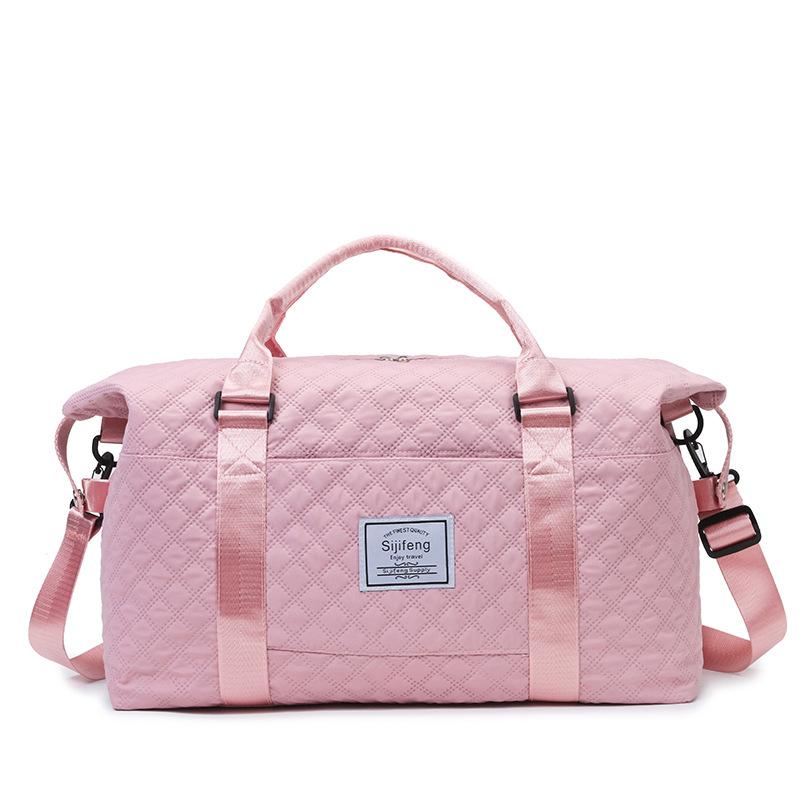 Travel bag Rhombus fitness bag large capacity leisure maternity accommodation portable shoulder bag short boarding luggage