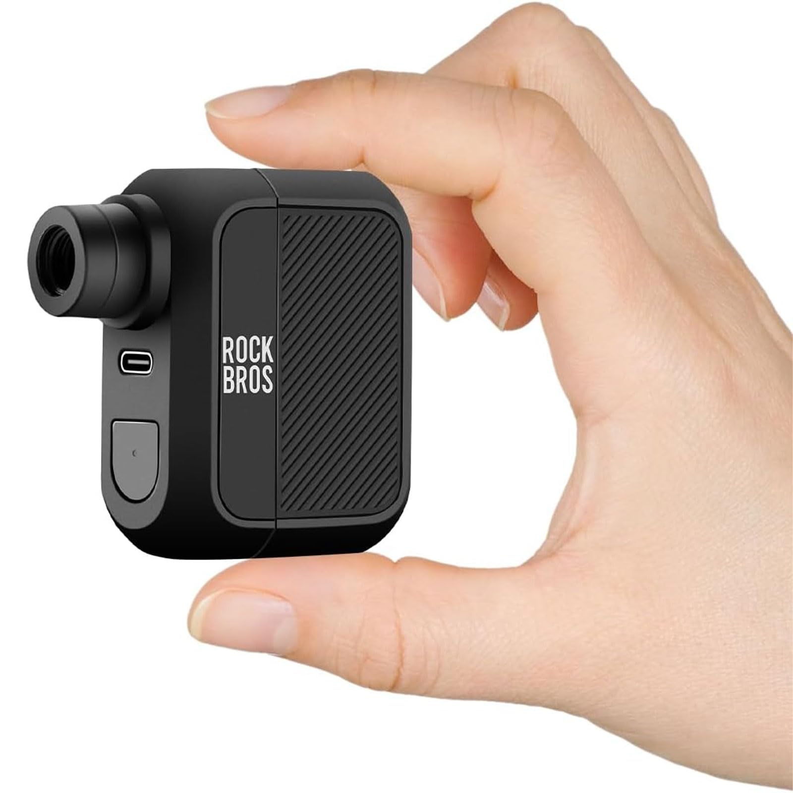 

ROCKBROS Портативный электрический велосипедный насос 100 PSI 300 мАч Совместим с Presta и Schrader для шоссейных и кроссовых велосипедов Включает японский простой в использовании насос, Компактный,