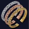 Classic Style -Plated Stainless Steel Cubic Zirconia Pendant Bracelet Wedding Party Gift for Men and Women Adults