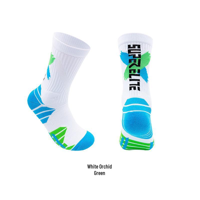 Herren Elite Mid-Calf Basketball Trainingssocken mit Frotteesohle