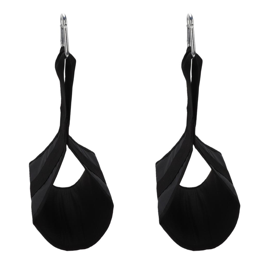 2Pcs Fitness Hanging AB Straps Hang Bar Strap for Pull Up Bar Core Strength Training with 2 Hooks