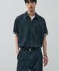 ALYSS Slub Washed Denim Half Shirt [Indigo Blue]