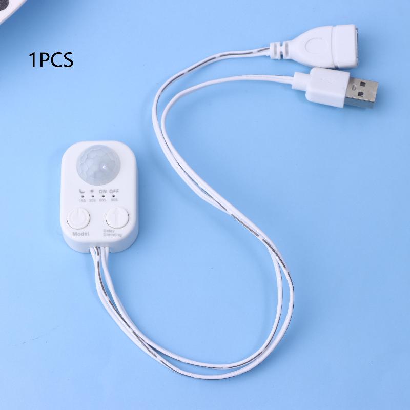 

1/2 шт. DC 5V-24V USB PIR Детектор движения человека Переключатель Инфракрасный датчик движения Таймер для светодиодных лент 1Pcs