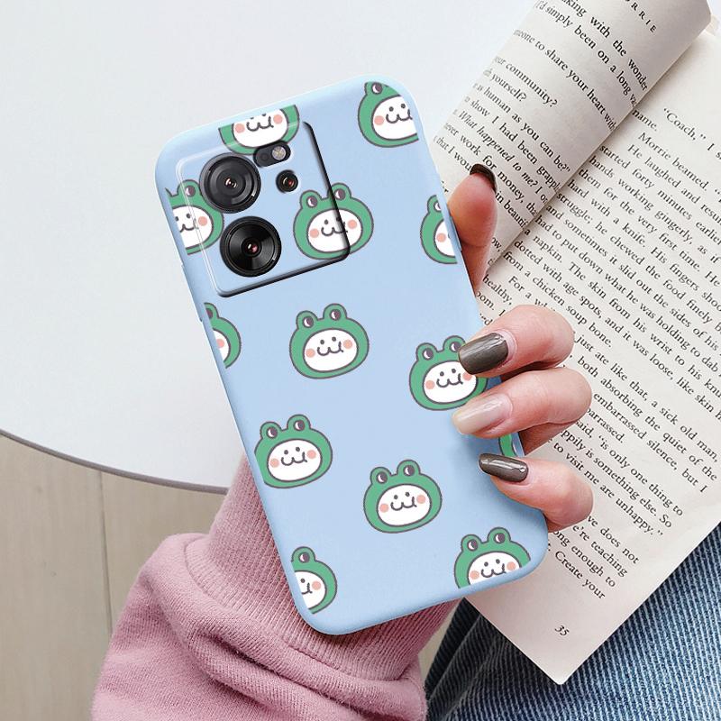 Cute Cat Case For Xiaomi 13T Pro Silicone Soft Back Cover Lovely Cartoon Painted Capa Shell For Xiaomi 13T Fundas 13tpro Coque