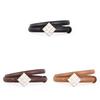 Women Leather Belt With Silver Buckle For Casual Office And Daily Wear