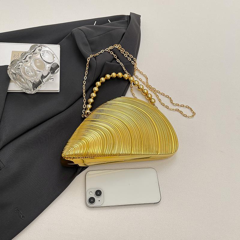 Shell Shae Evening Bags For Women Acrylic Shoulder Crossbody Bags Chain Party Wedding Clutch Ladies Purse Handbags