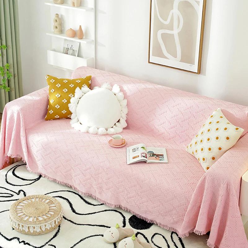 New Nordic Style Blanket Summer Camping Blanket Shawl Universal Sofa Towel Cover Cloth Full Cover Sofa Cushion Cover Blanket