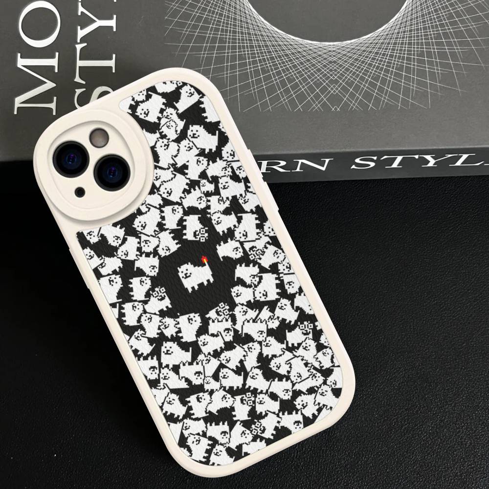 U-Undertale Game Phone Cover For IPhone 16 15 14 13 12 11 Pro Max Plus Leather Soft Case